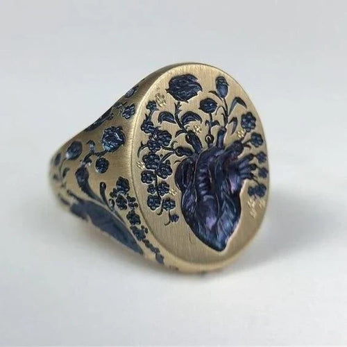 Royal Bloom Crest Ring | Gold