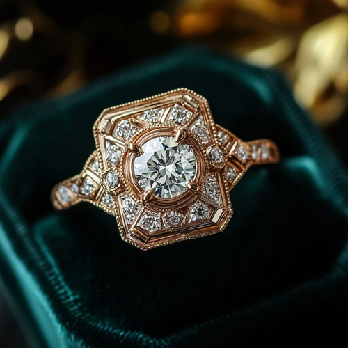 Crystalline Tribe Gold Ring