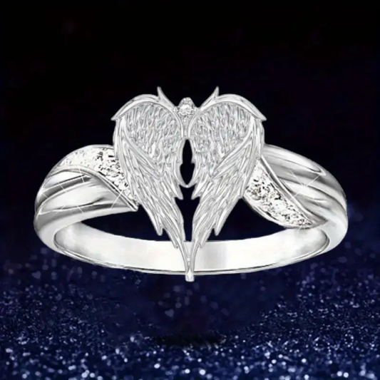 Angel Wing Silver Ring