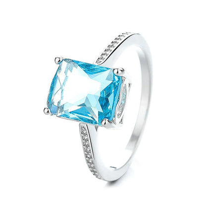 Sky Blue Ring | Silver