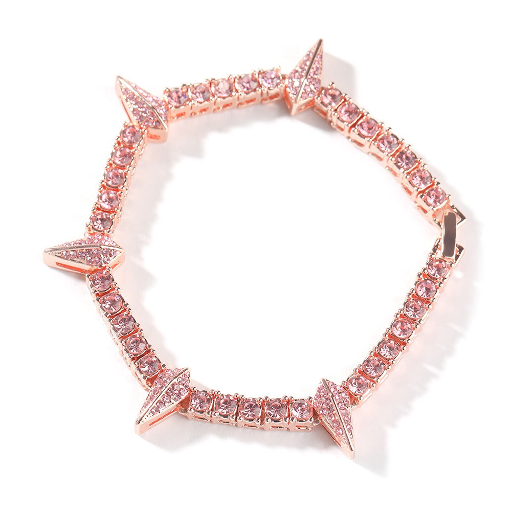 Modern Crystal Bracelet | Rose Gold