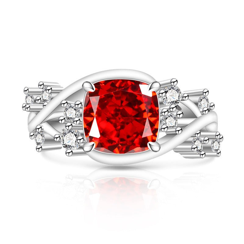 Ice Blossom Gem Ring | Silver