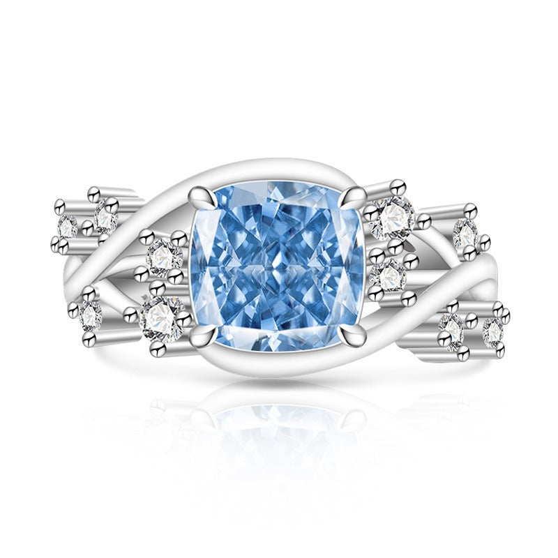 Ice Blossom Gem Ring | Silver