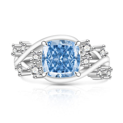 Ice Blossom Gem Ring | Silver