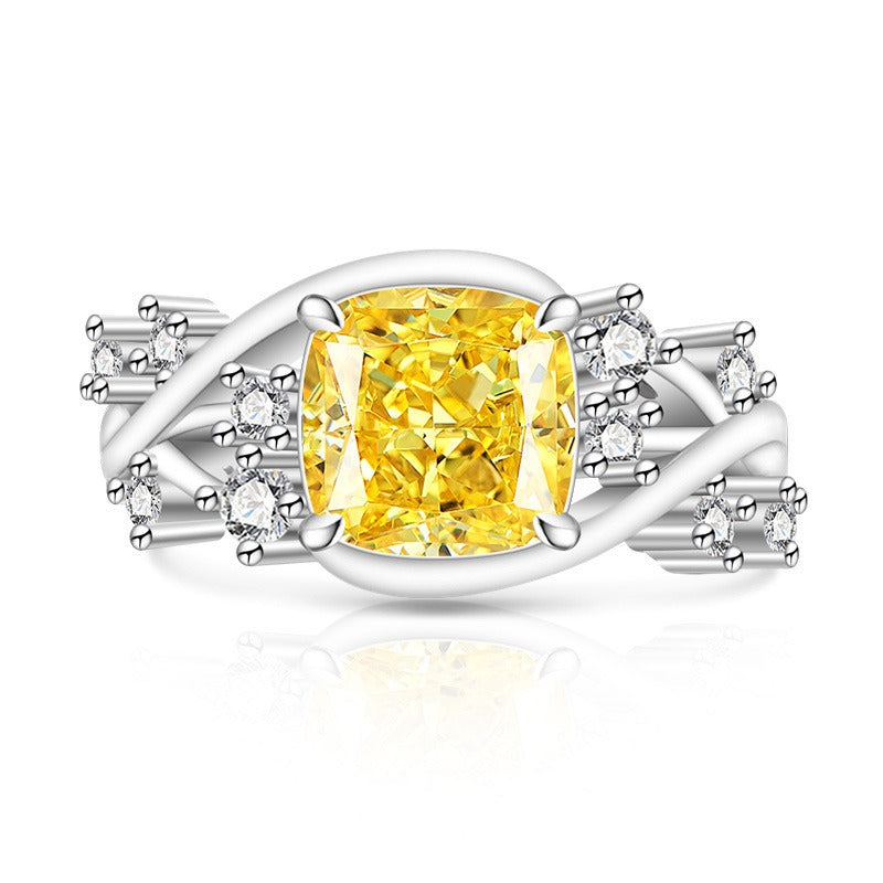 Ice Blossom Gem Ring | Silver