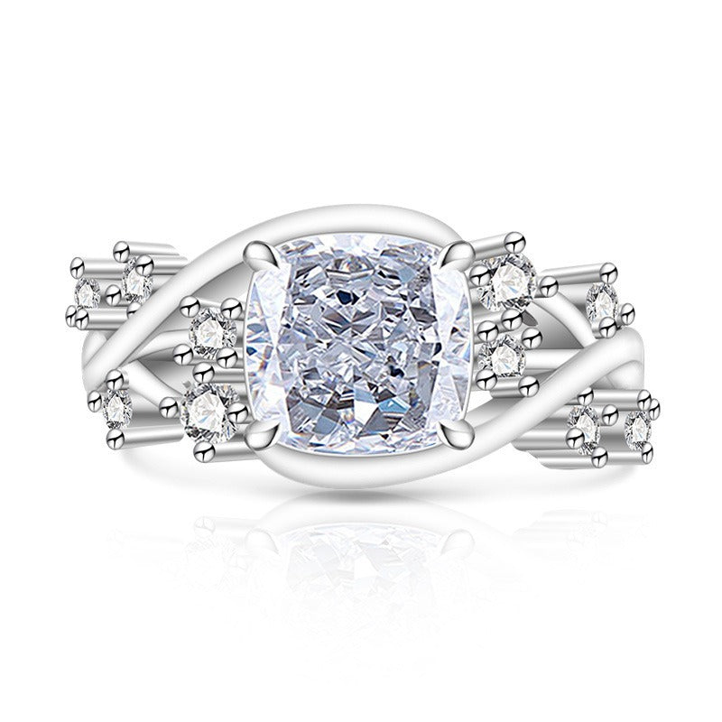Ice Blossom Gem Ring | Silver