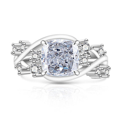 Ice Blossom Gem Ring | Silver