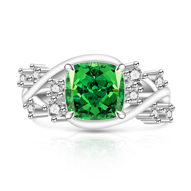 Ice Blossom Gem Ring | Silver