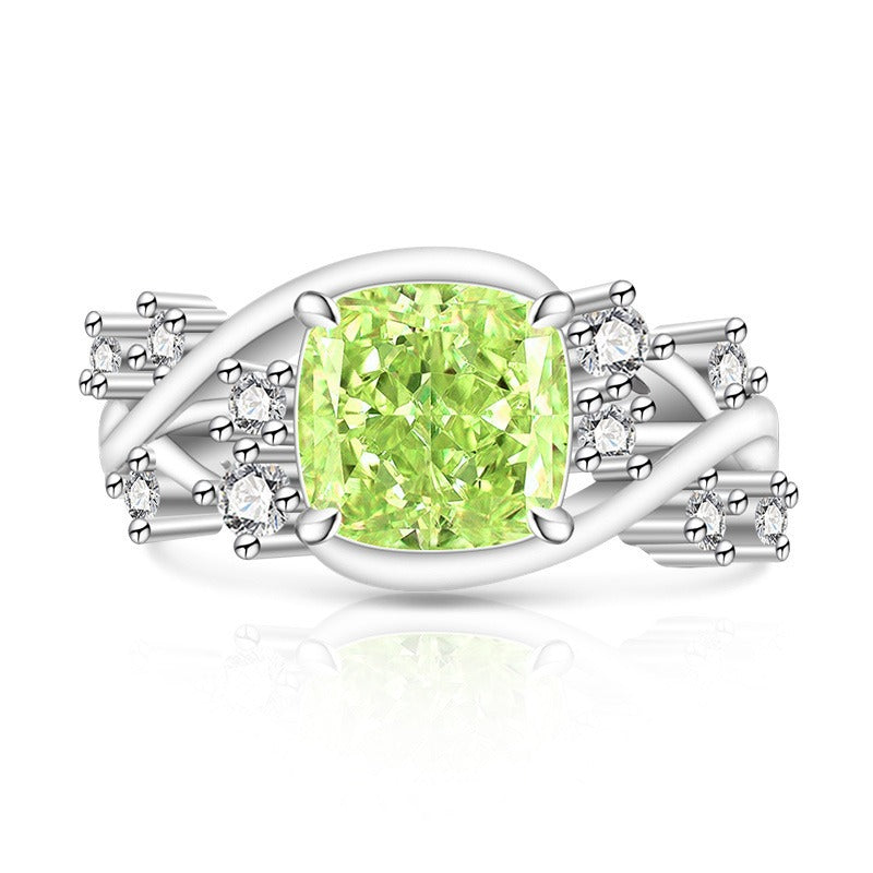 Ice Blossom Gem Ring | Silver