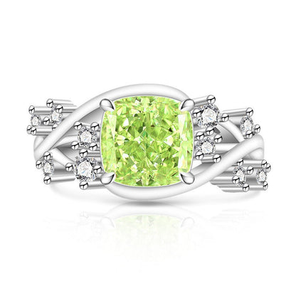 Ice Blossom Gem Ring | Silver