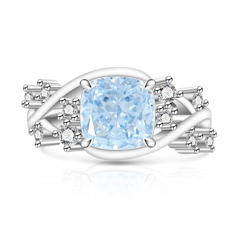 Ice Blossom Gem Ring | Silver