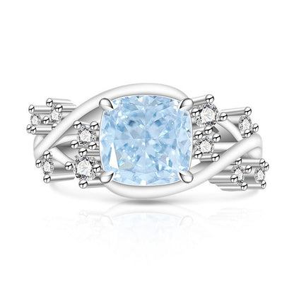 Ice Blossom Gem Ring | Silver