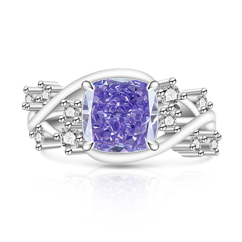 Ice Blossom Gem Ring | Silver