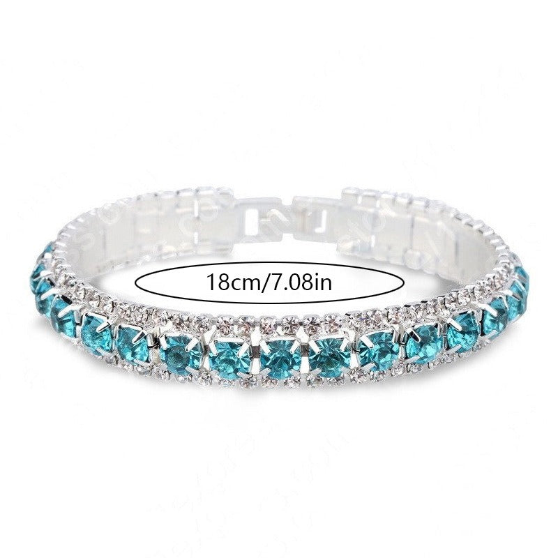 Elegant Crystal Bracelet | Silver