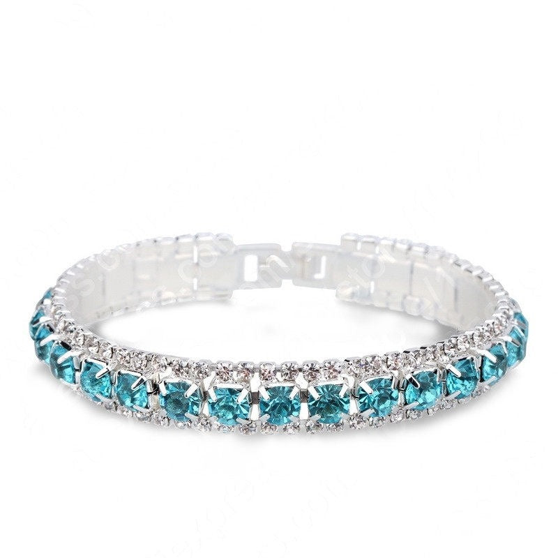 Elegant Crystal Bracelet | Silver