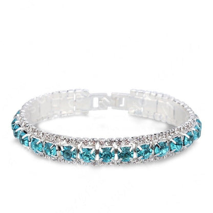 Elegant Crystal Bracelet | Silver