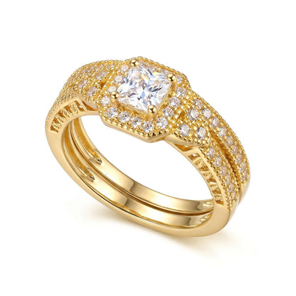 Luxury Pavé Setting Ring | Gold