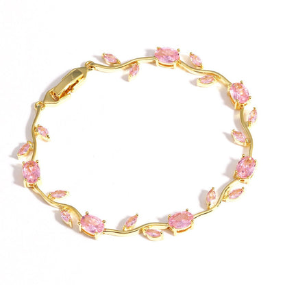 Delicate Leaf Bracelet| Gold