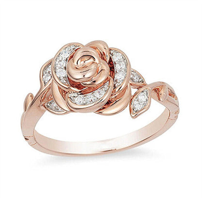 Rose Bloom Jewelry Set | Rose Gold