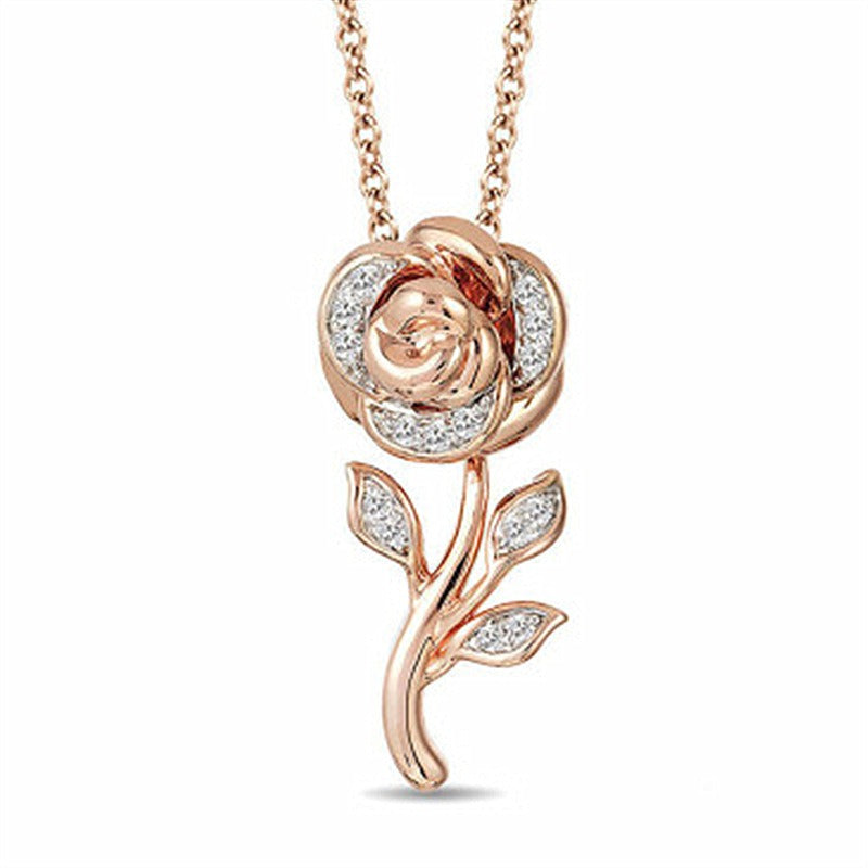 Rose Bloom Jewelry Set | Rose Gold