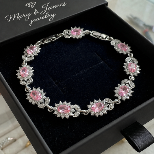 Iridessa Pinkthorn Bracelet | White Gold