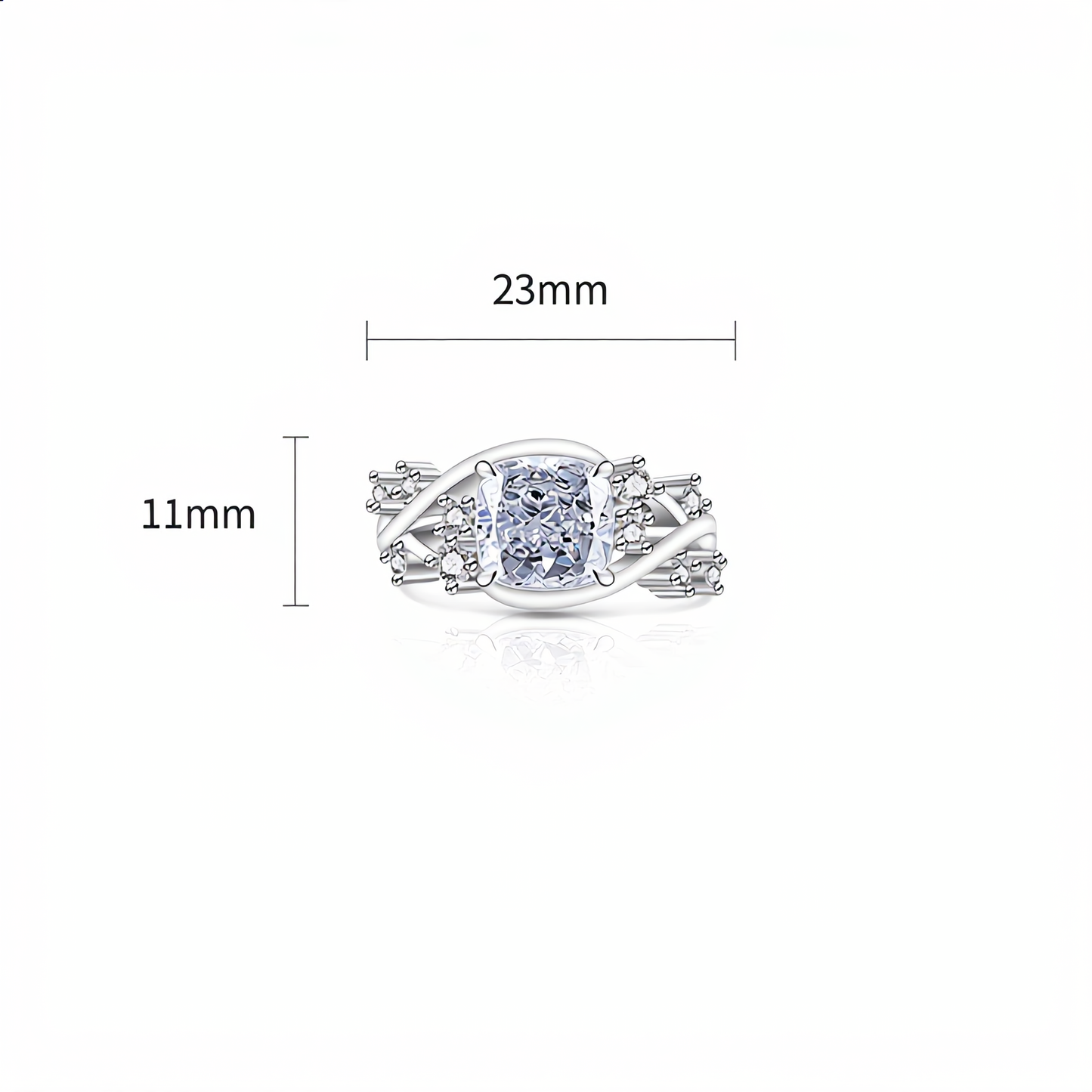 Ice Blossom Gem Ring | Silver