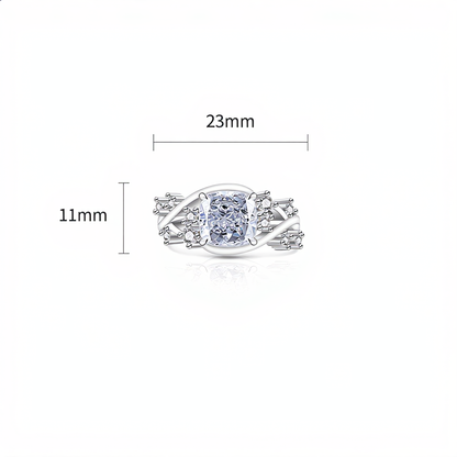Ice Blossom Gem Ring | Silver