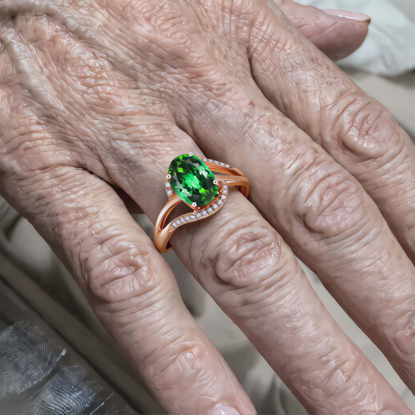 Butterfly Emerald Ring | Gold