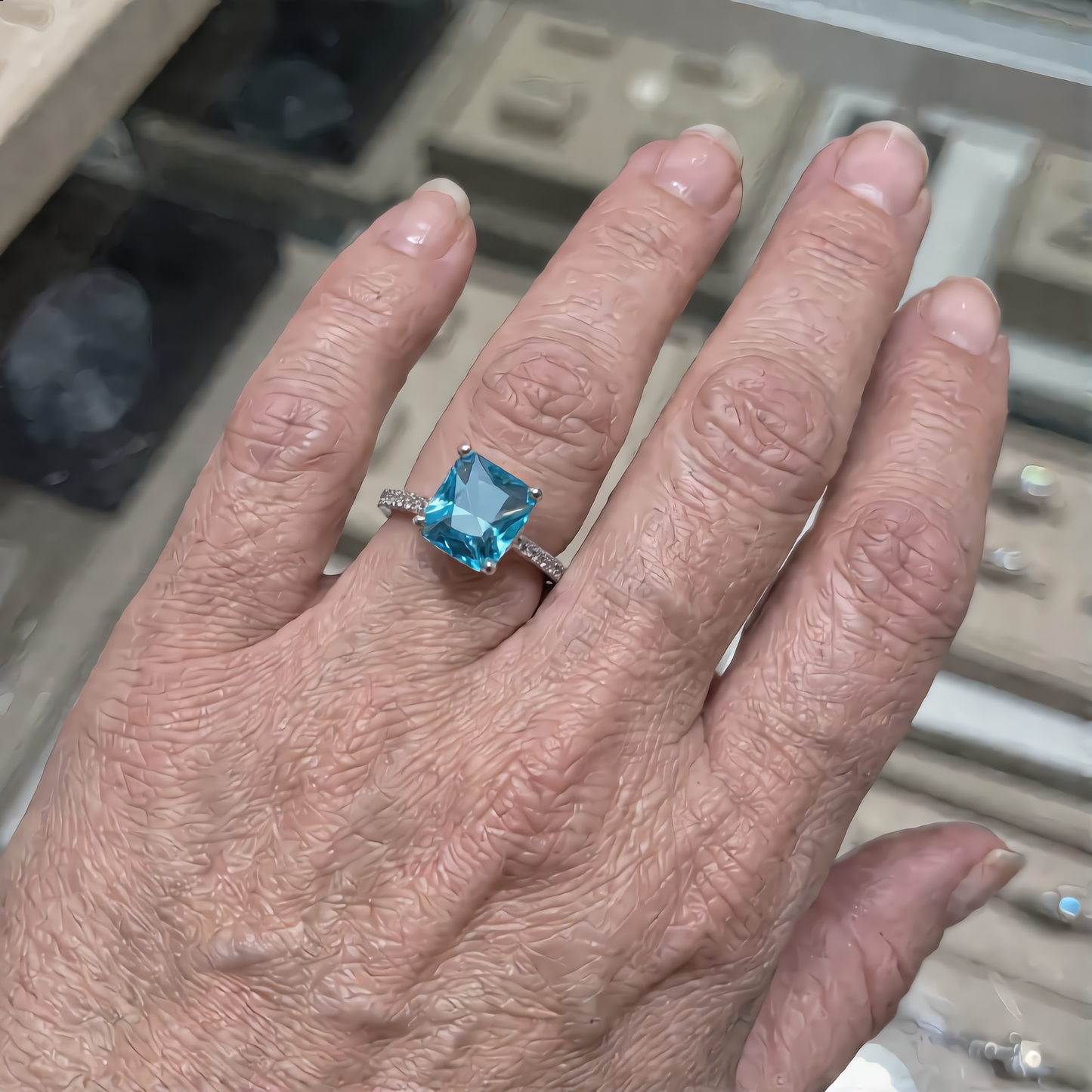 Sky Blue Ring | Silver