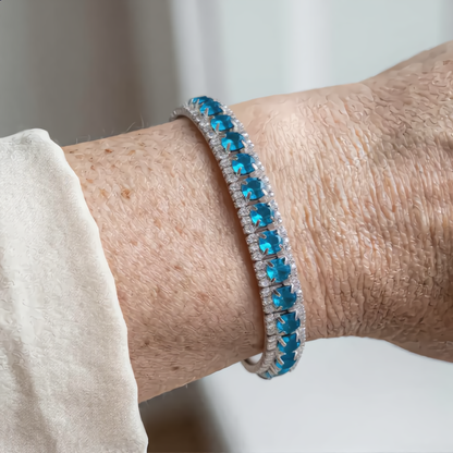 Elegant Crystal Bracelet | Silver