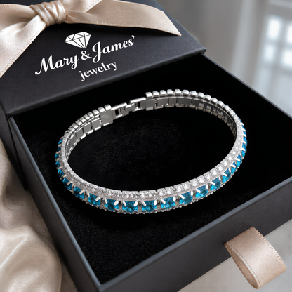 Elegant Crystal Bracelet | Silver
