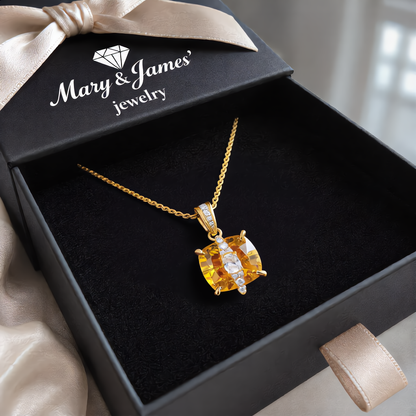 Radiant Square Gem Set | Gold
