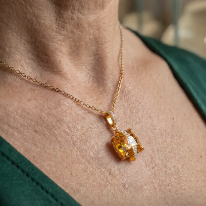 Radiant Square Gem Set | Gold