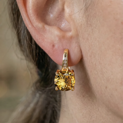 Elegant Crystal Earrings | Gold