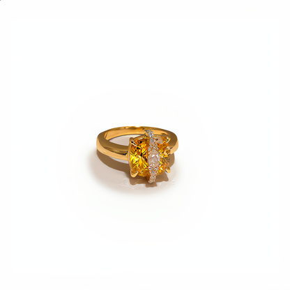 Radiant Square Gem Set | Gold