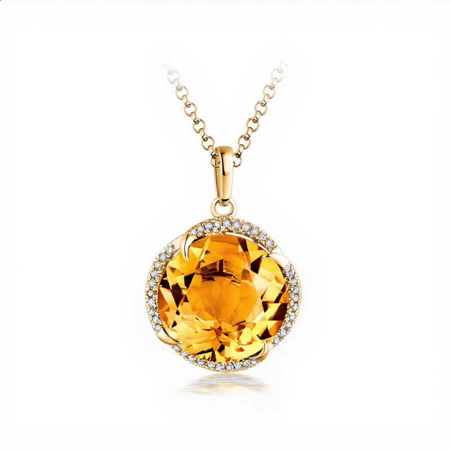 Golden Crystal Jewelry Set | Gold