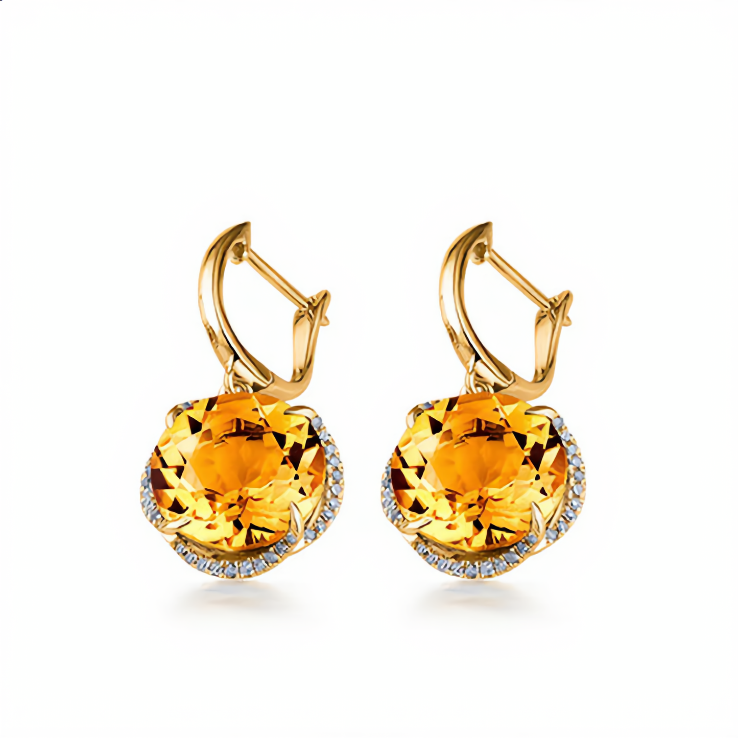 Golden Crystal Jewelry Set | Gold