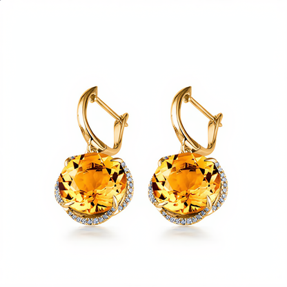 Golden Crystal Jewelry Set | Gold