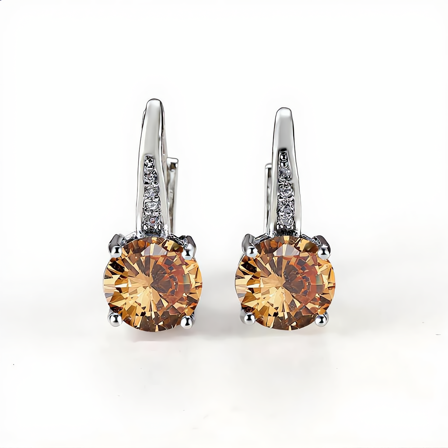 Elegant Crystal Earrings | Gold
