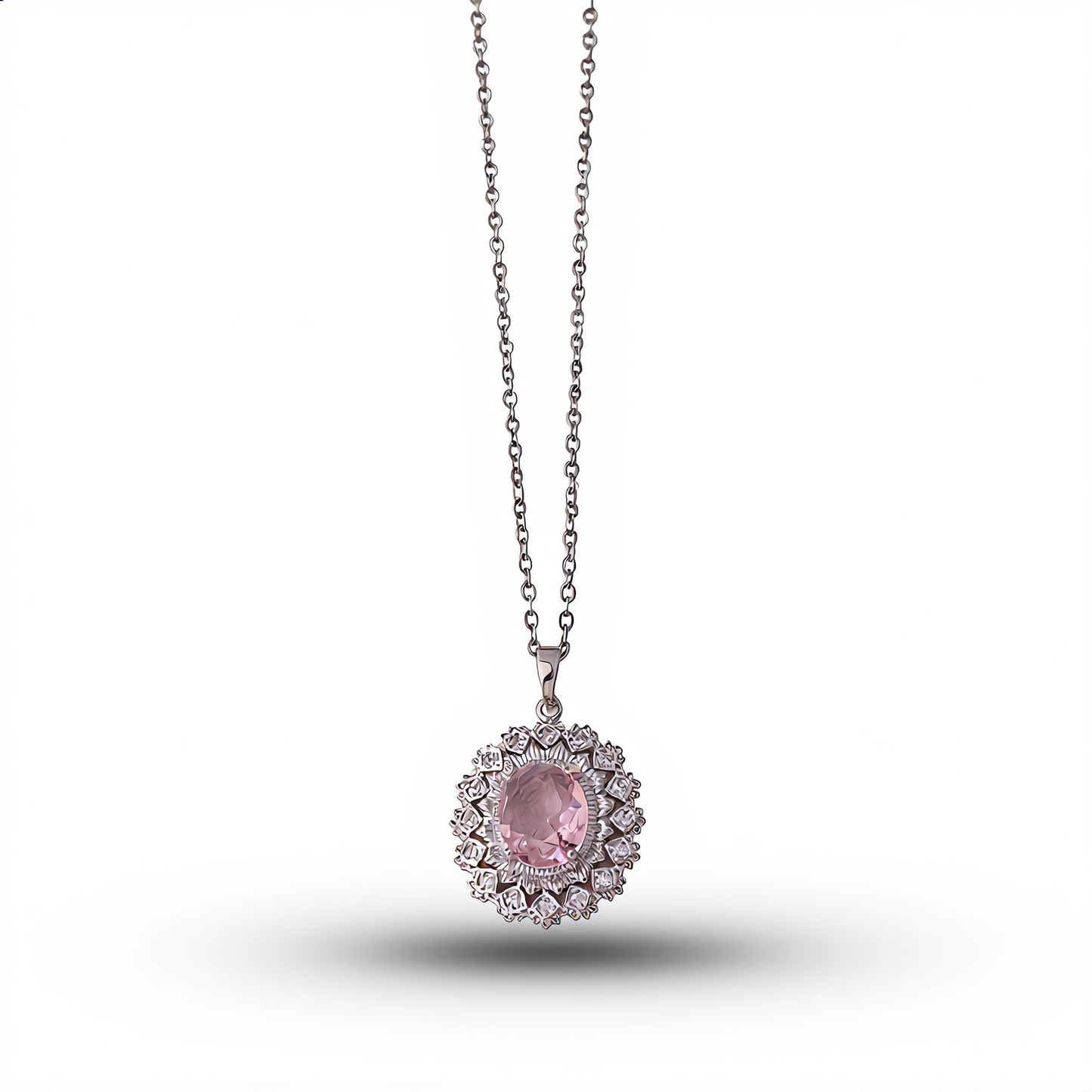 Golden Morganite Gemstone Necklace | Gold