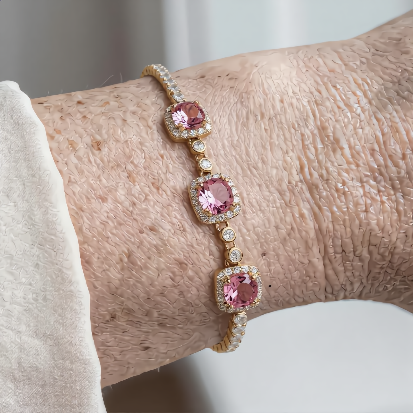 Elegant Crystal Bracelet | Gold