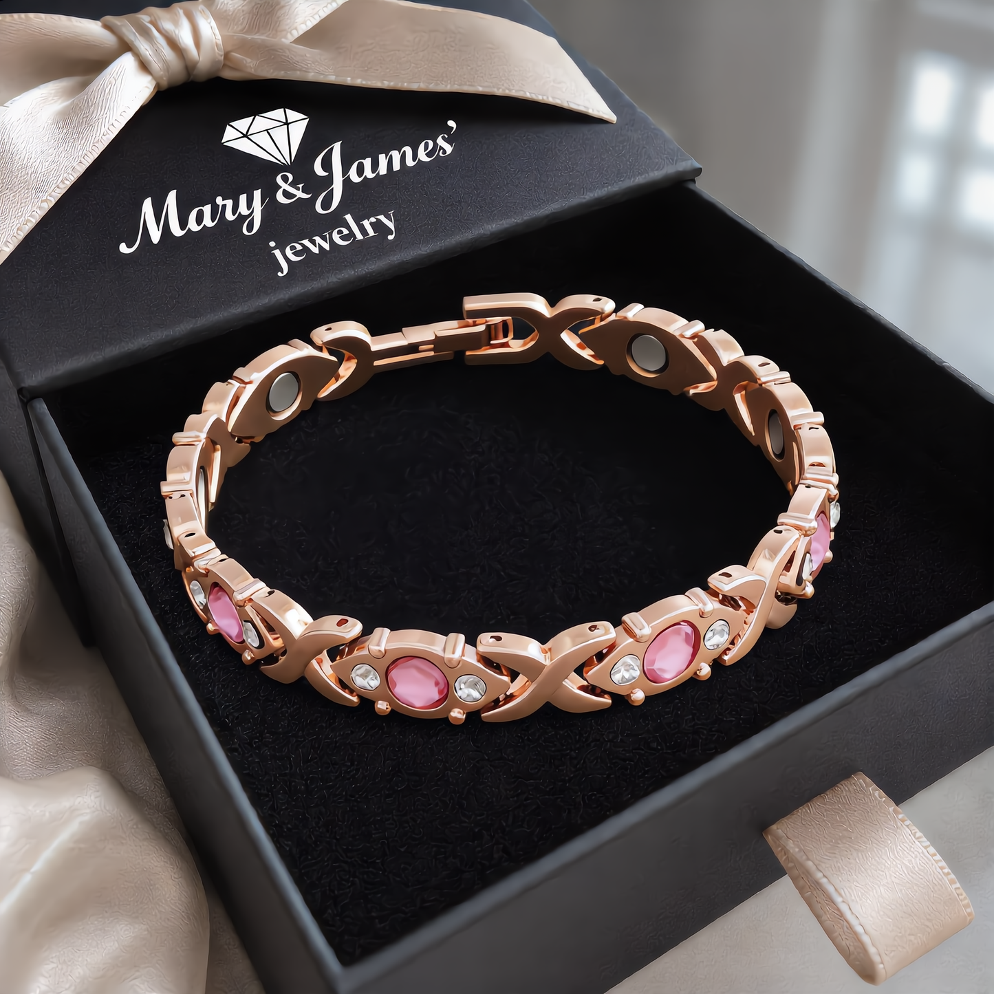 Eternal Gemstone Bracelet | Rose Gold