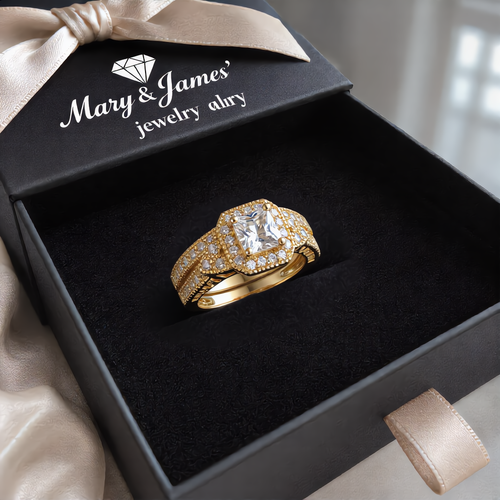 Luxury Pavé Setting Ring | Gold