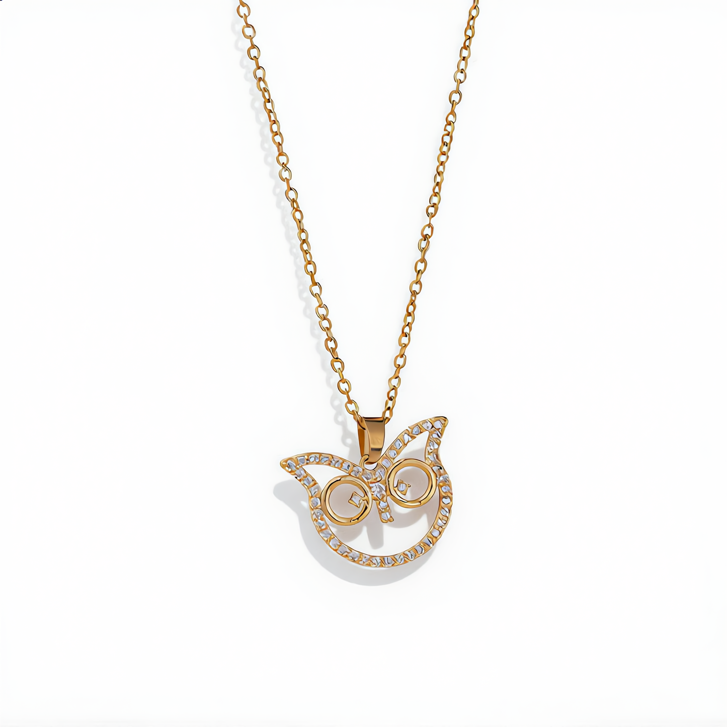 Elegant Owl Pendant Necklace | Gold