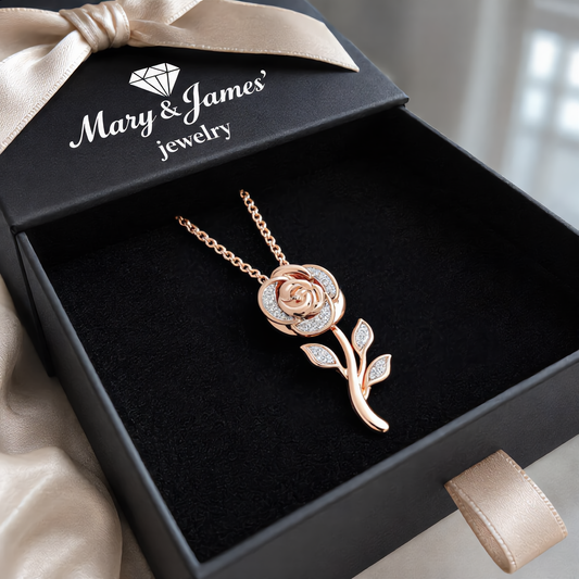 Rose Bloom Jewelry Set | Rose Gold