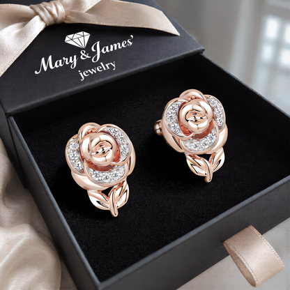 Rose Bloom Jewelry Set | Rose Gold