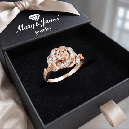 Rose Bloom Jewelry Set | Rose Gold