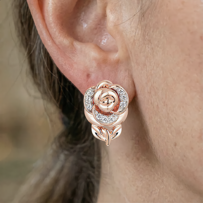 Rose Bloom Jewelry Set | Rose Gold