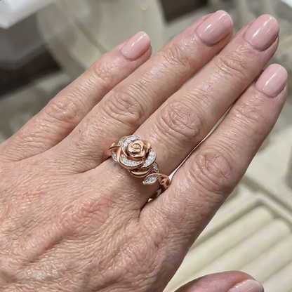 Rose Bloom Jewelry Set | Rose Gold