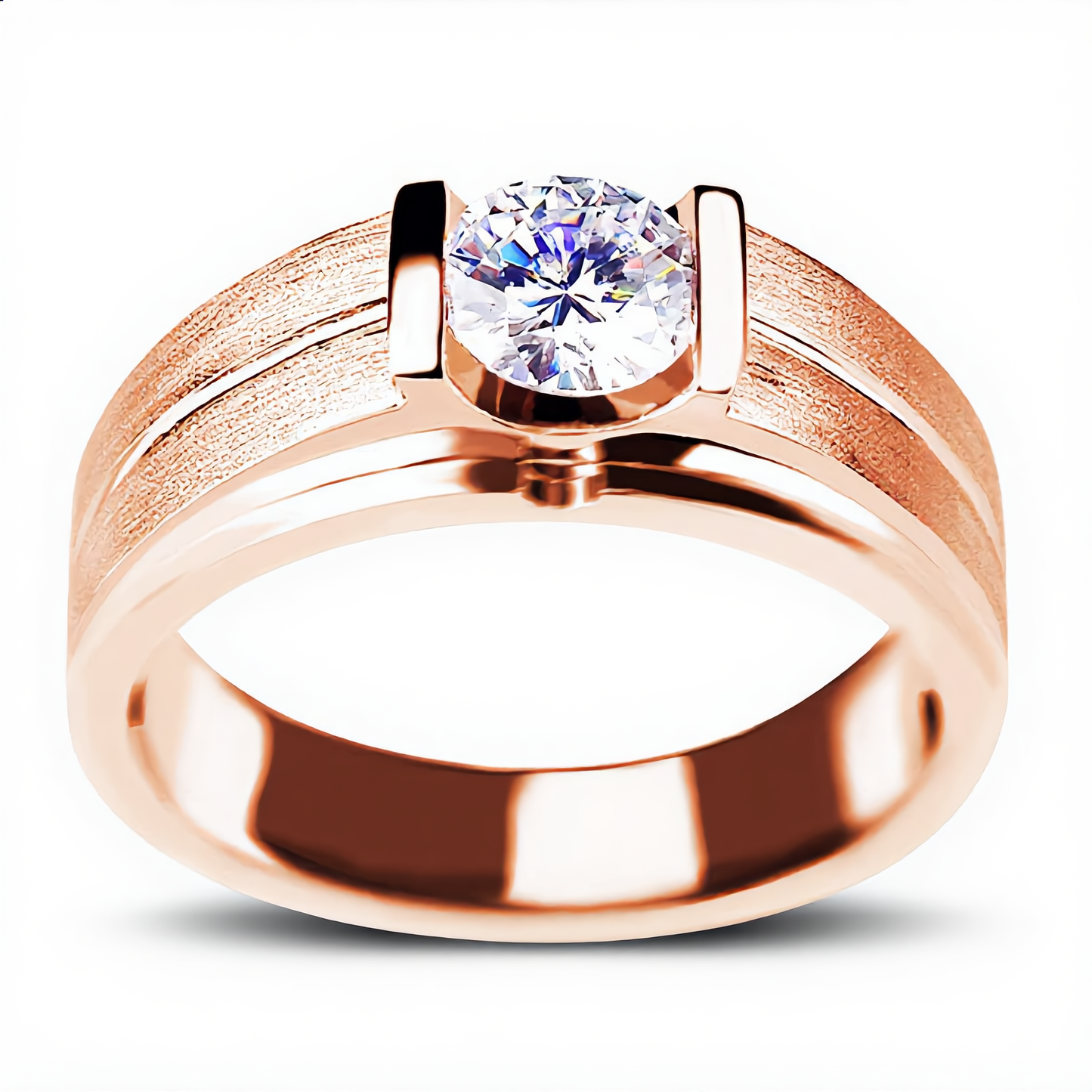 Classic Crystal Solitaire Ring | Rose Gold